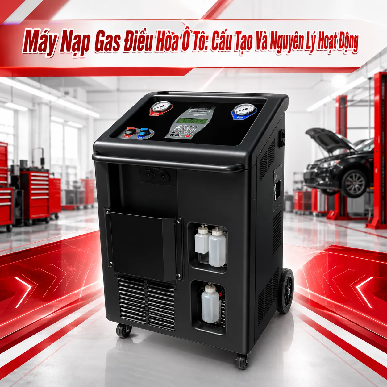 Máy Nạp Gas Điều Hòa Ô Tô: Cấu Tạo Và Nguyên Lý Hoạt Động