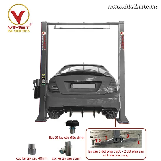 cầu nâng 2 trụ