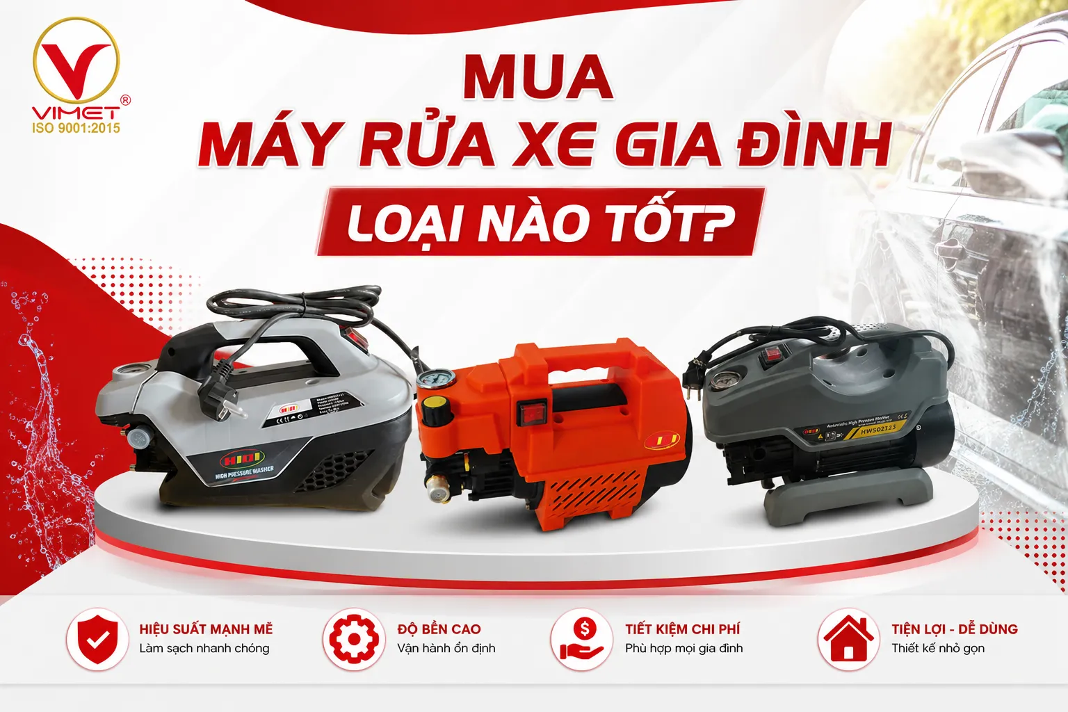 mua máy rửa xe gia đình loại nào tốt