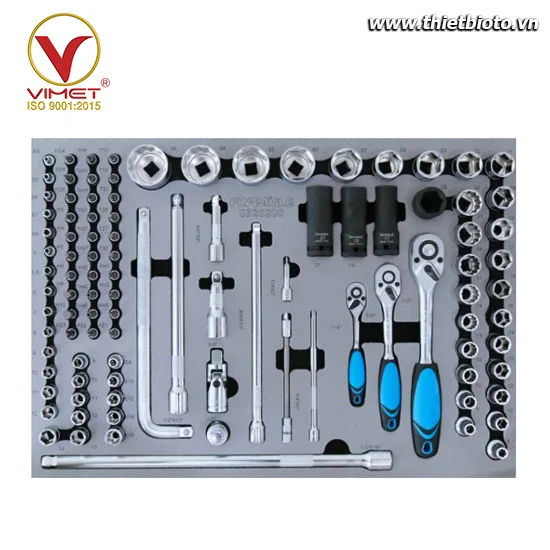 Bộ dụng cụ 1/4”+3/8”+1/2” 101 chi tiết 0320200