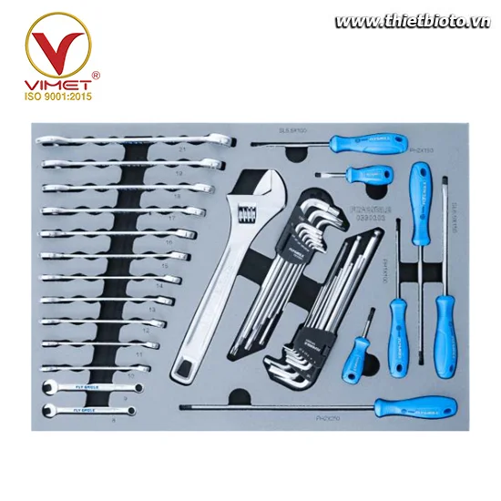Khay dụng cụ cờ lê vòng miệng và tuốc nơ vít 39 chi tiết 033010