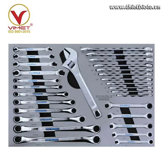 Bộ dụng cụ 29 chi tiết gồm cờ lê và mỏ lết 0330501