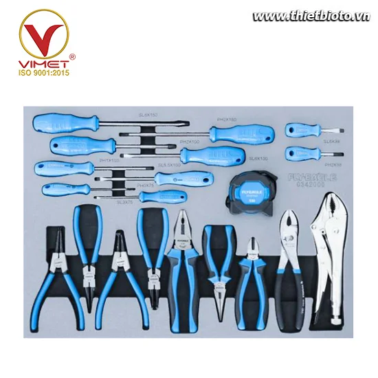 Bộ dụng cụ tua vít và kìm 20 chi tiết 0342000