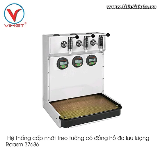 Hệ thống cấp nhớt treo tường có đồng hồ đo lưu lượng Raasm 37686