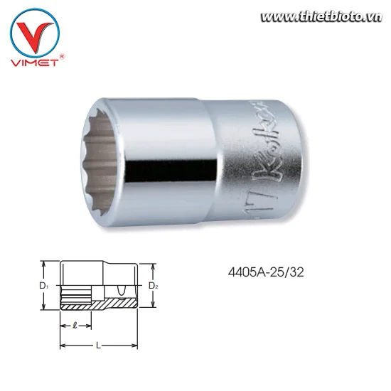 Đầu tuýp bông 25/32 Koken 4405A-25/32