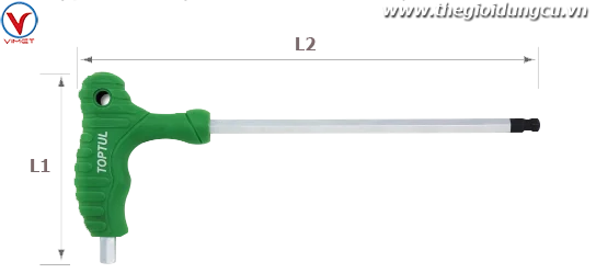 Lục giác L 1 đầu bi 3mm TOPTUL AGCA0315