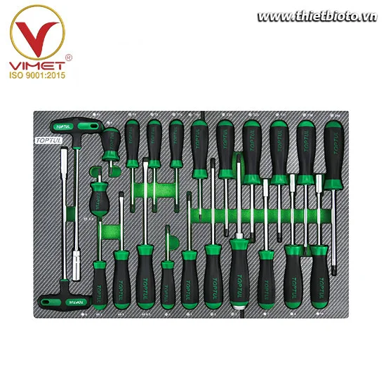 Khay tay vặn chữ T 23 chi tiết TOPTUL GED2356