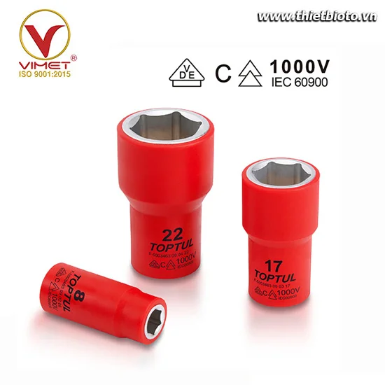 Tuýp lục giác cách điện 1/2" TOPTUL BAEA