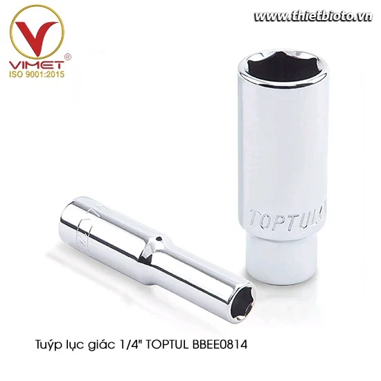 Tuýp lục giác dài 1/4" TOPTUL BBEE0814