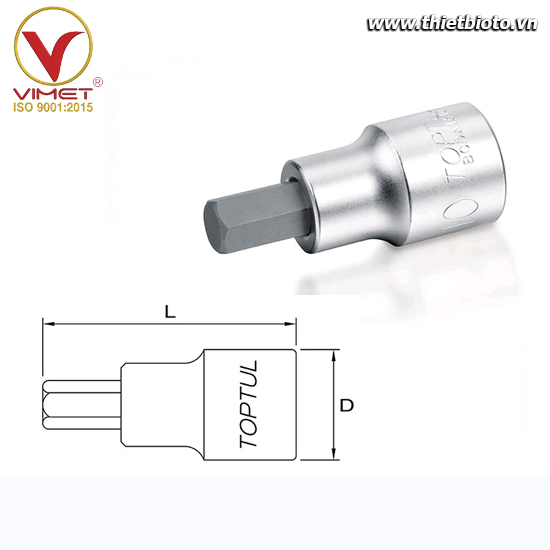 Đầu vít lục giác 1/4" TOPTUL BCDA0805