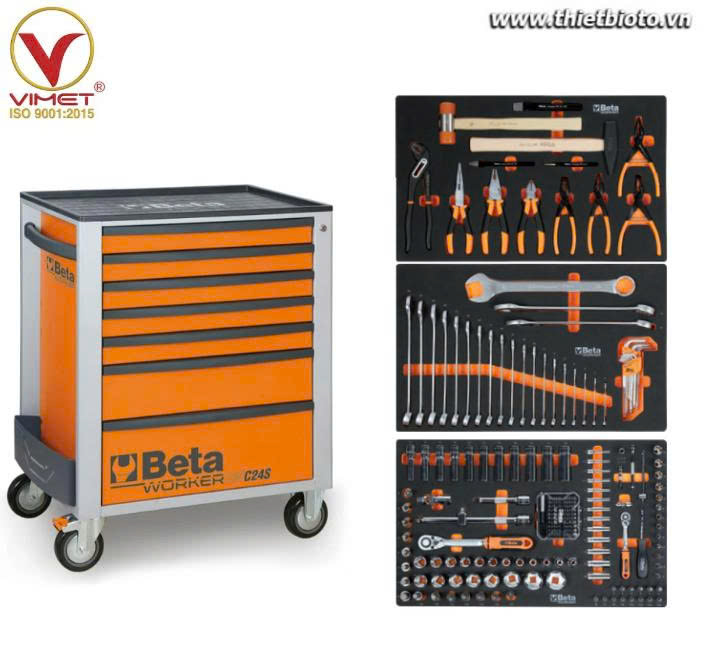 Tủ Dụng Cụ 7 Ngăn 309 Chi Tiết BETA BW 2400S O7/E-M