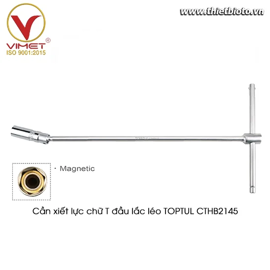 Cần xiết lực chữ T đầu tuýp lắc léo TOPTUL CTHB2145
