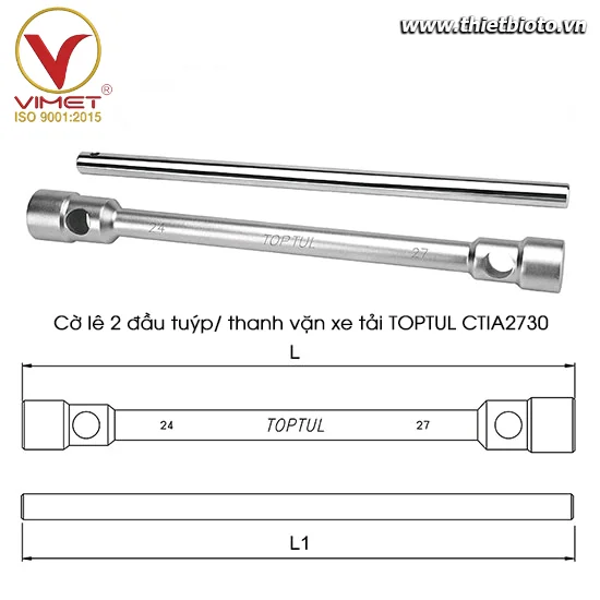 Cờ lê 2 đầu tuýp/ thanh vặn xe tải TOPTUL CTIA2730