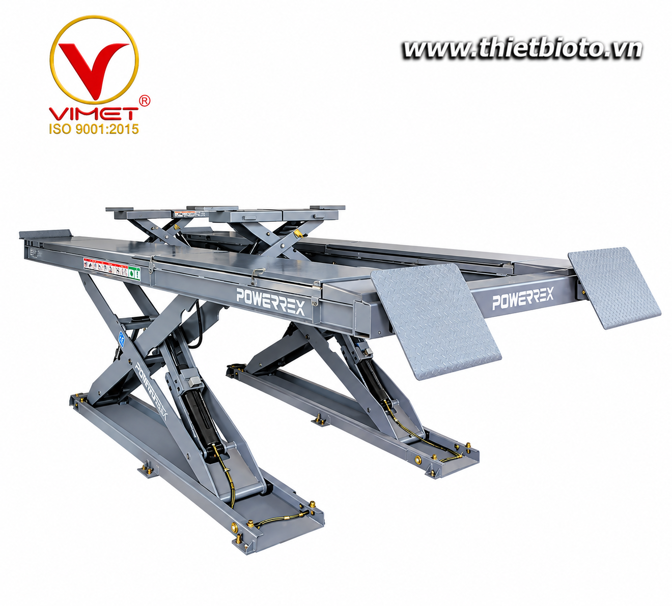 Cầu nâng cắt kéo cân chỉnh góc lái 4 tấn POWERREX SL-4600A