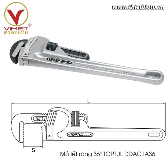 Mỏ lết răng 36" TOPTUL DDAC1A36