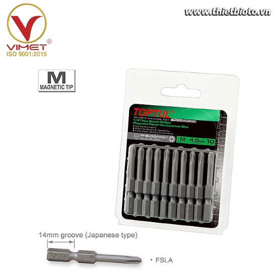 Vít bake 1/4" Kiểu Nhật Bản TOPTUL FSLA0802G