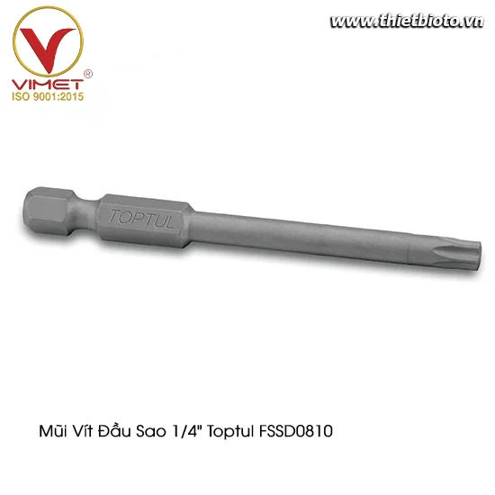 Mũi vít đầu sao 1/4" Toptul FSSD0810