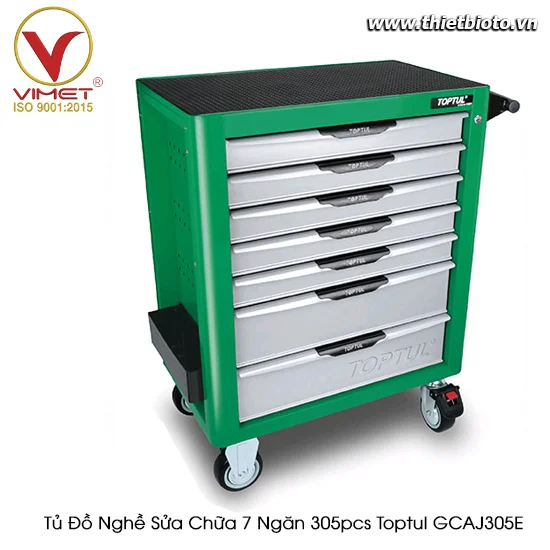 Tủ đồ nghề sửa chữa 7 ngăn 305pcs Toptul GCAJ305G