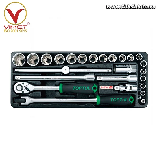 Bộ tuýp lục giác 1/2" - 25 chi tiết ( hệ mét ) TOPTUL GCAT2505