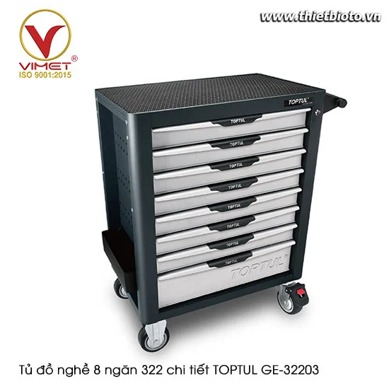 Tủ đồ nghề 8 ngăn 322 chi tiết TOPTUL GE-32203