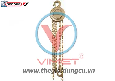 Palăng 0.5t 2 dây xích mỗi dây dài 2.5m Gedore GED9991018S