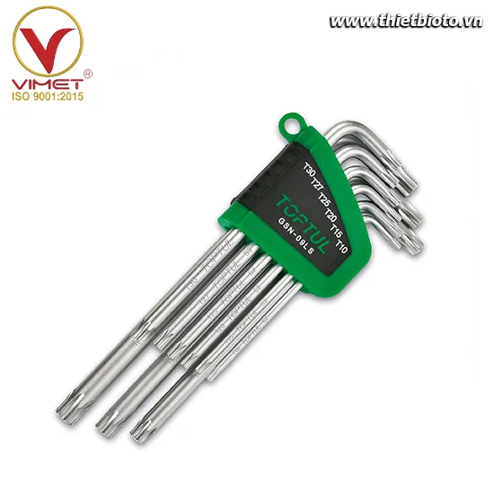 Bộ khóa 2 đầu sao chữ L Toptul GSN-09LS
