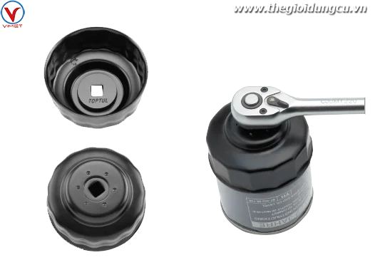 Cảo lọc dầu 74-76mm 15 cạnh TOPTUL JDAH7615