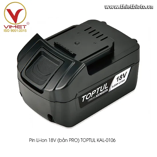 Pin Li-ion 18V (bản PRO) TOPTUL KAL-0106