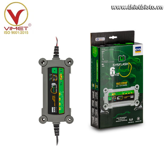 Máy sạc pin Lithium 12V GYSFLASH 6.12