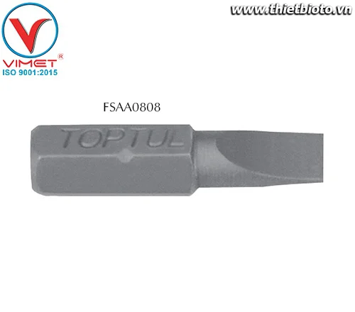 Mũi vít dẹt 1/4" Toptul FSAA0808