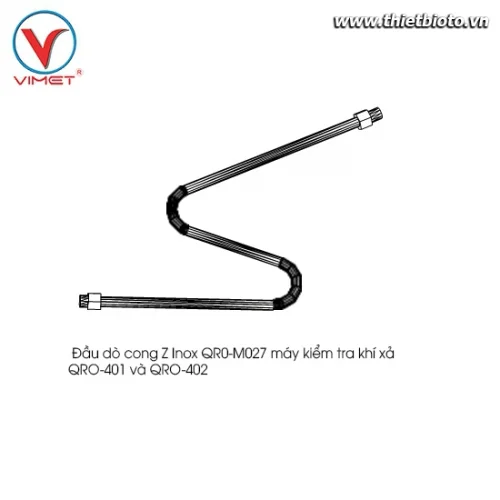 Đầu dò cong Z Inox thẳng máy kiểm tra khí xả QRO-401 và QRO-402