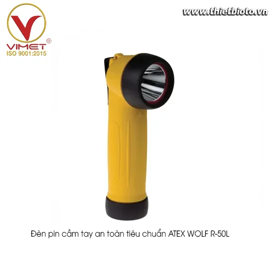 Đèn pin cầm tay an toàn tiêu chuẩn ATEX WOLF R-50L