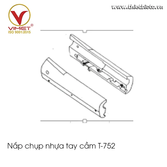 Nắp chụp nhựa tay cầm T-752