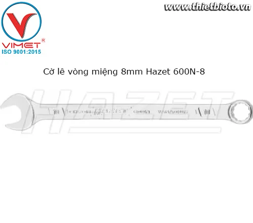 Cờ lê vòng miệng 8mm Hazet 600N-8