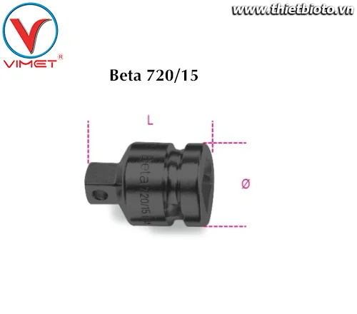 Đầu chuyển 1/2x3/8" Beta 720 /15