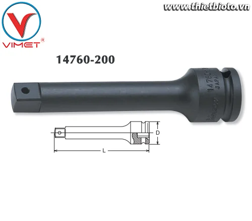 Đầu nối lục giác 200mm Koken 14760-200