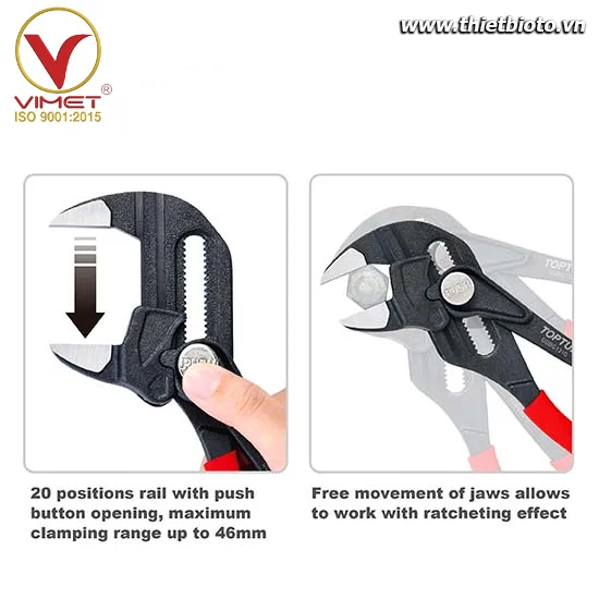 Kìm Mỏ Lết Đa Năng TOPTUL DDBG1310 - ảnh thực tế 1