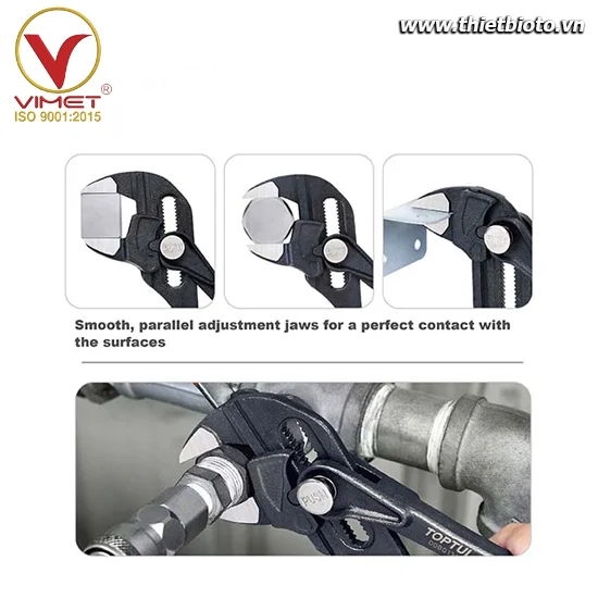 Kìm Mỏ Lết Đa Năng TOPTUL DDBG1310 - ảnh thực tế 2