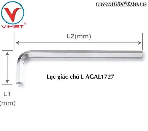 Lục giác chữ L (dài) 17mm TOPTUL AGAL1727