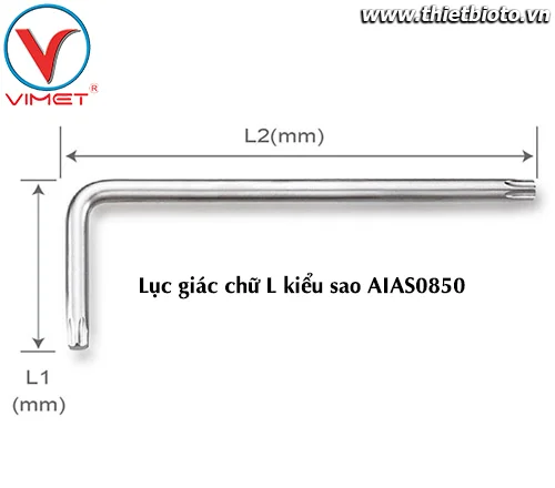 Lục giác L sao (ngắn) T8 TOPTUL AIAS0850