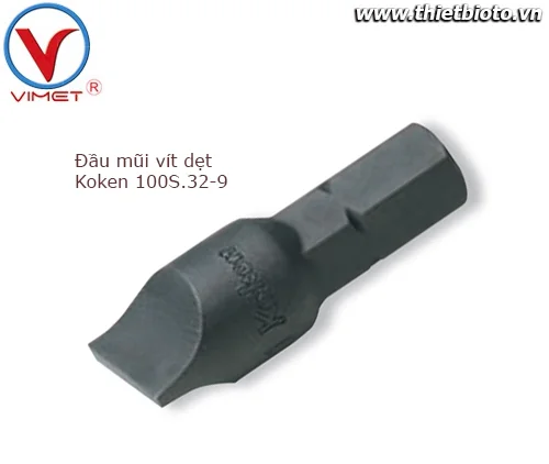 Đầu mũi vít dẹt Koken 100S.32-9