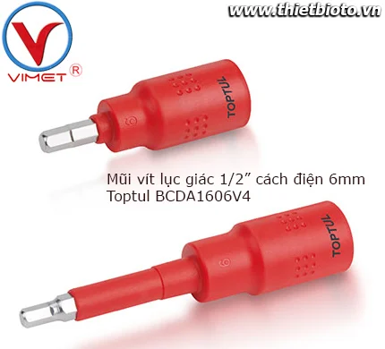 Mũi vít lục giác 1/2" cách điện Toptul BCDA1606V4
