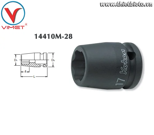 Đầu tuýp sao 28mm Koken 14410M-28