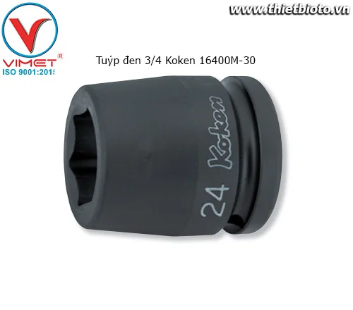 Tuýp đen 3/4 Koken 16400M-30