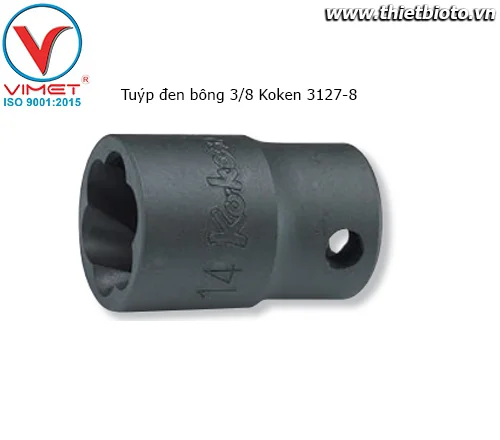Tuýp đen bông 3/8 Koken 3127-8