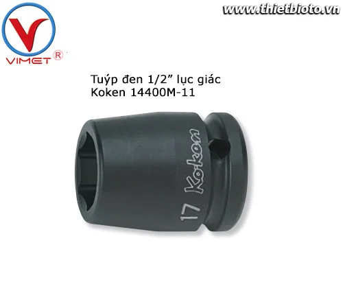 Tuýp đen 1/2" lục giác Koken 14400M-11