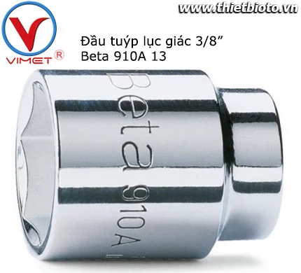 Đầu tuýp lục giác 3/8" Beta 910A 13