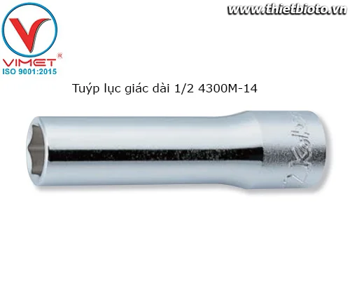 Tuýp lục giác dài 1/2 4300M-14