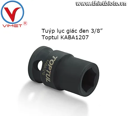 Tuýp lục giác đen 3/8" Toptul KABA1207
