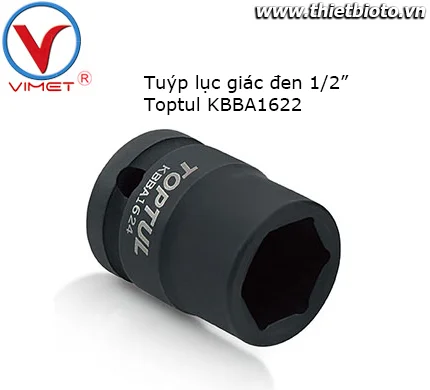 Tuýp đen lục giác 1/2" Toptul KBBA1622